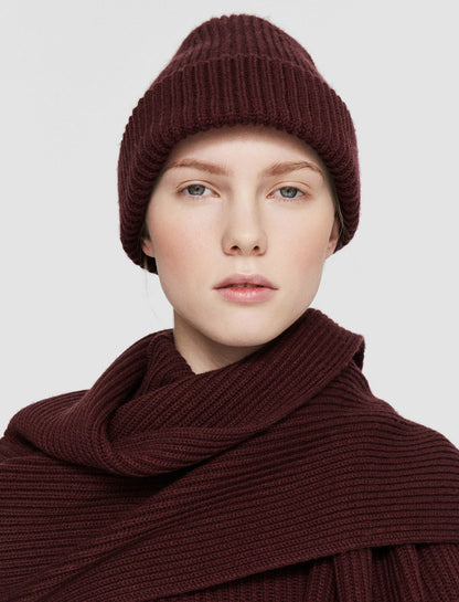 JOSEPH Fashion Women Light Cardigan Stitch Scarf Merlot