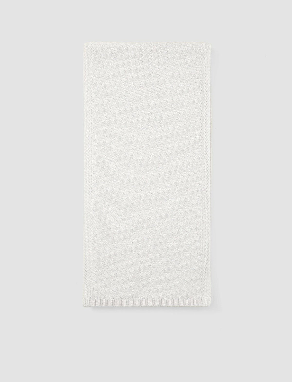 JOSEPH Fashion Women Diagonal Knit Scarf Ivory