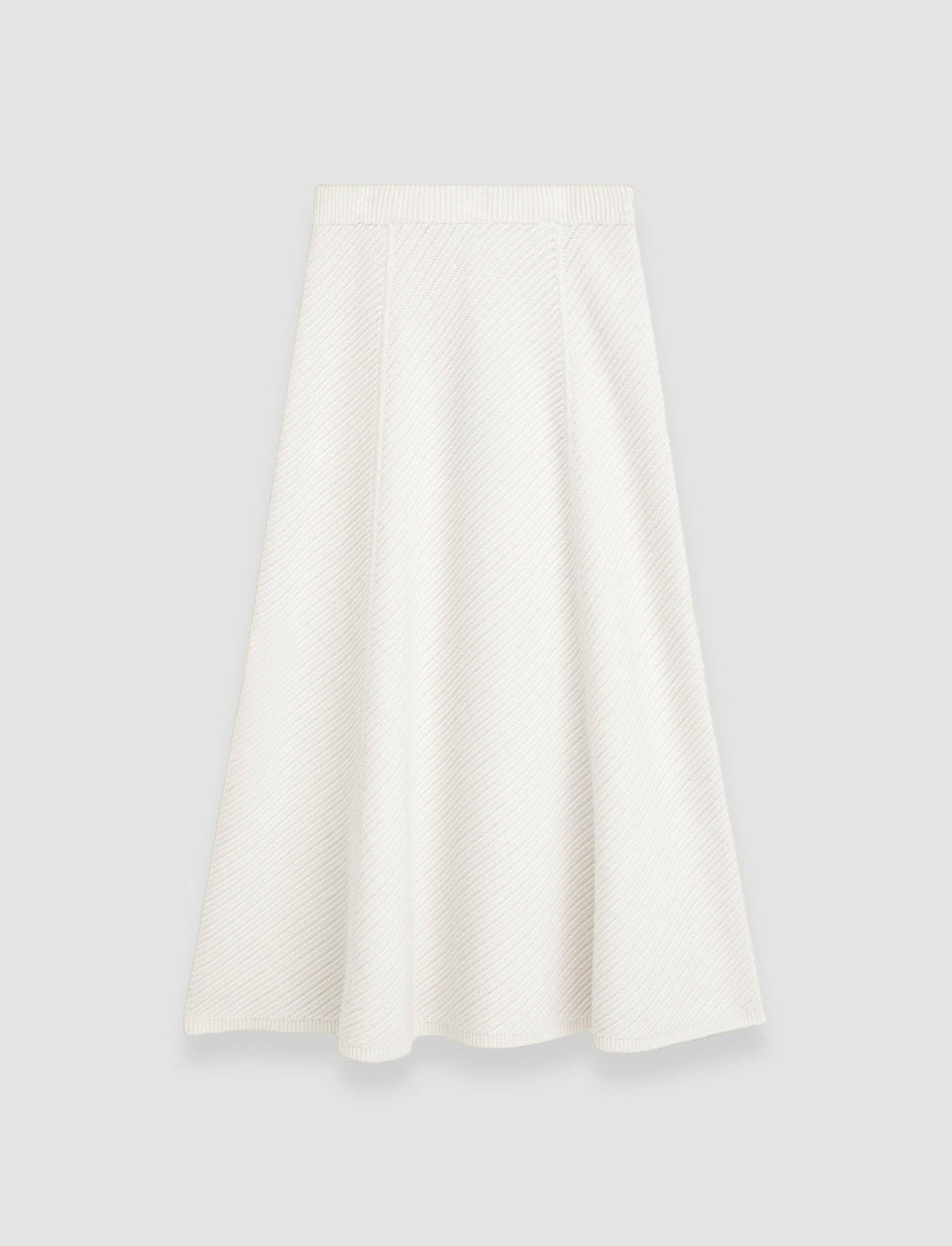 JOSEPH Fashion Women Diagonal Knit Skirt Ivory