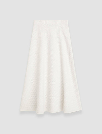 JOSEPH Fashion Women Diagonal Knit Skirt Ivory