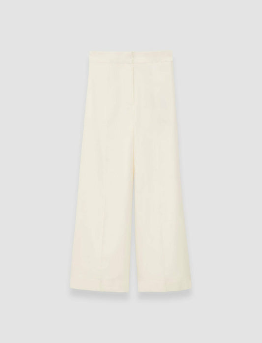 JOSEPH Fashion Women Soft Cotton Silk Thurlow Trousers Ivory