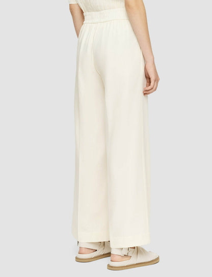 JOSEPH Fashion Women Soft Cotton Silk Thurlow Trousers Ivory