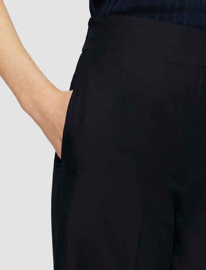JOSEPH Fashion Women Soft Cotton Silk Thurlow Trousers Navy