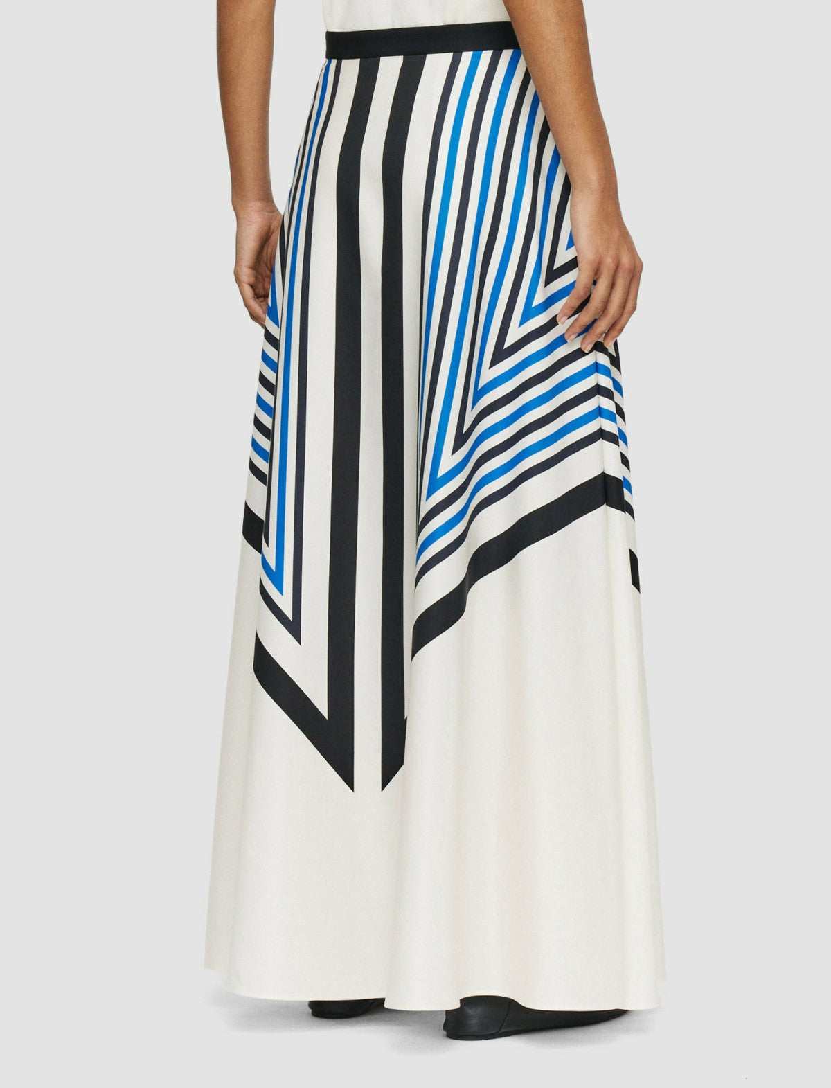 JOSEPH Fashion Women Cretto Print Avron Skirt Navy Combo