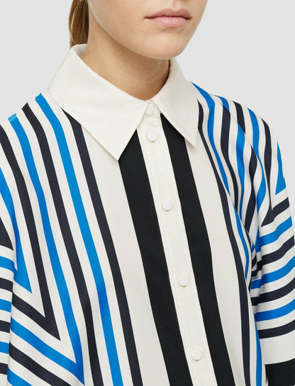 JOSEPH Fashion Women Cretto Print Arcole Shirt Navy Combo