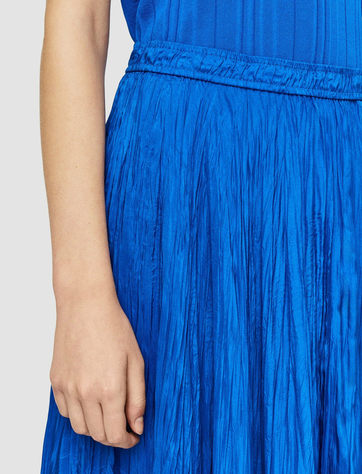 JOSEPH Fashion Women Sully Habotai Silk Skirt Ultramarine