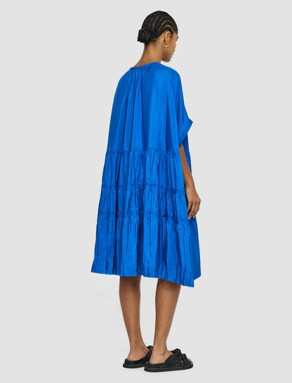 JOSEPH Fashion Women Habotai Silk Emile Dress Ultramarine