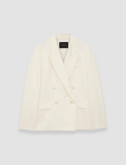 JOSEPH Fashion Women Soft Cotton Silk Jaden Jacket Ivory