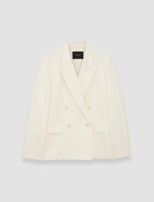 JOSEPH Fashion Women Soft Cotton Silk Jaden Jacket Ivory