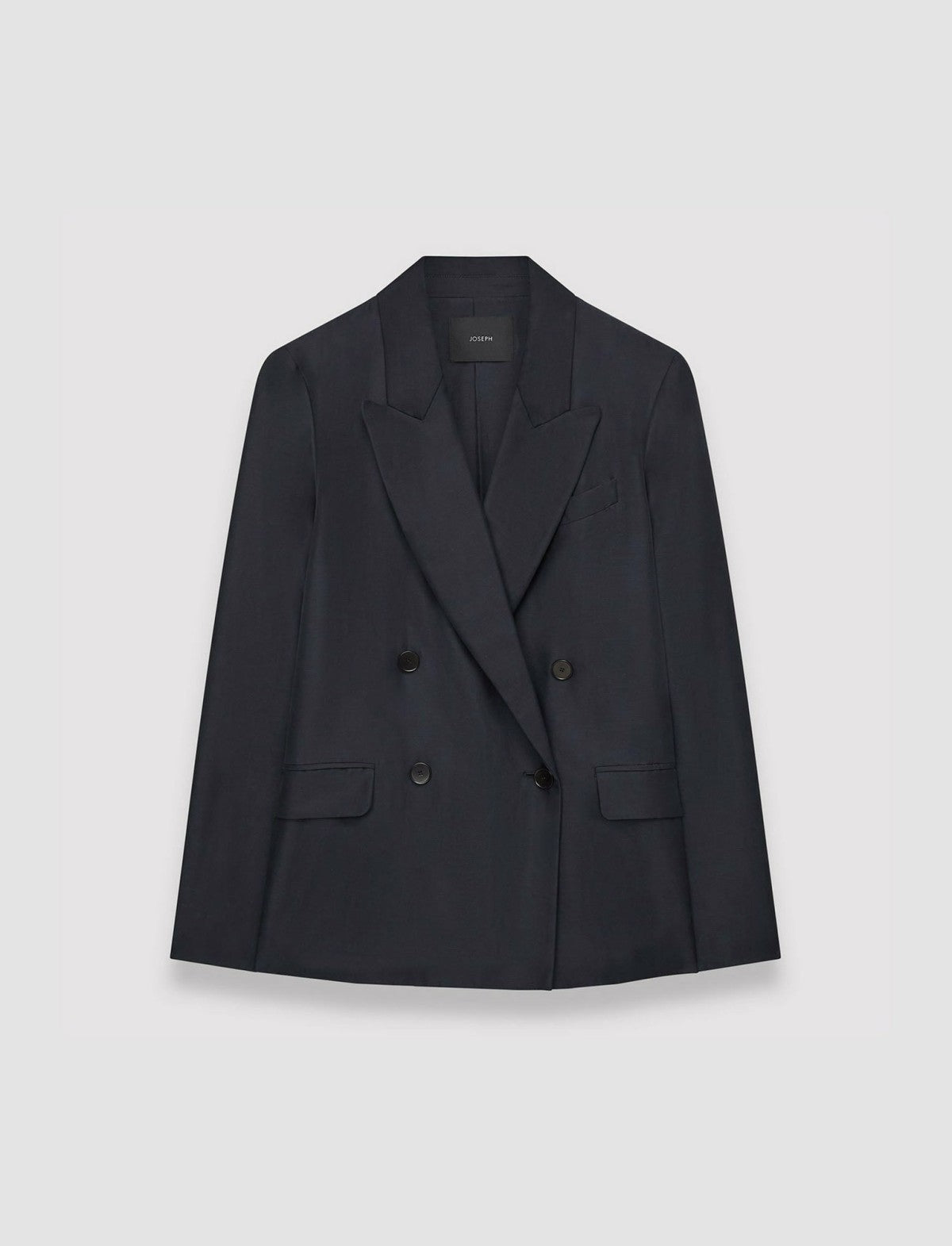 JOSEPH Fashion Women Soft Cotton Silk Jaden Jacket Navy