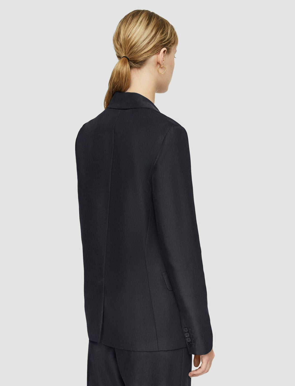 JOSEPH Fashion Women Soft Cotton Silk Jaden Jacket Navy