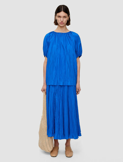 JOSEPH Fashion Women Briela Habotai Silk Blouse Ultramarine