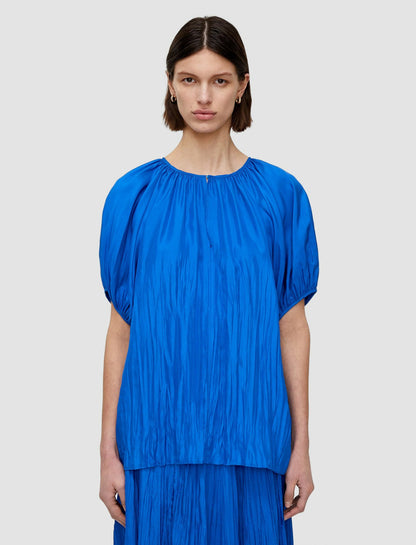 JOSEPH Fashion Women Briela Habotai Silk Blouse Ultramarine