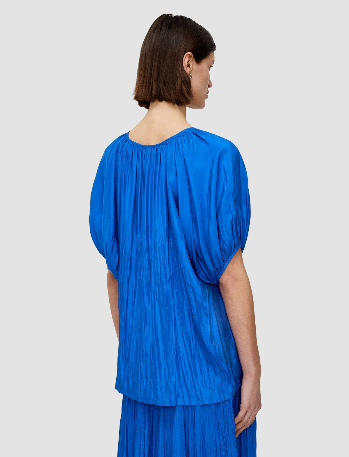 JOSEPH Fashion Women Briela Habotai Silk Blouse Ultramarine
