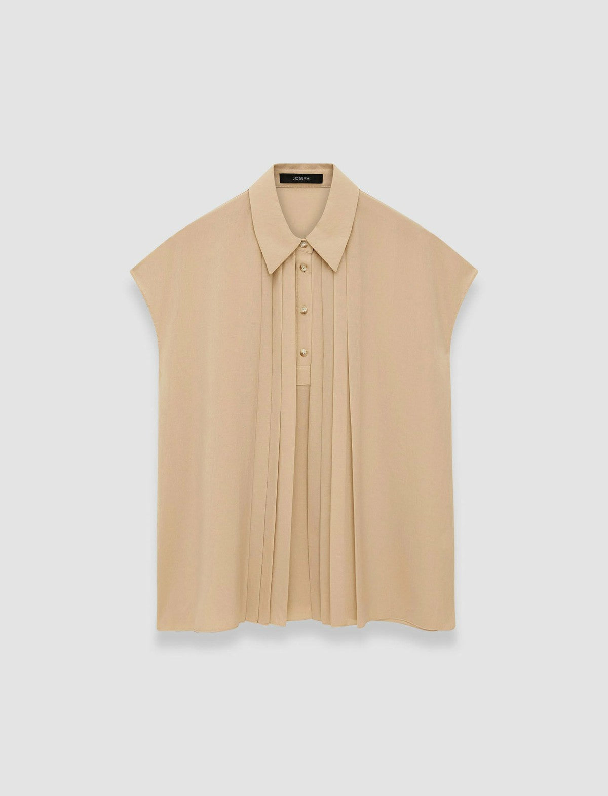 JOSEPH Fashion Women Airy Plissé Antin Blouse Sesame