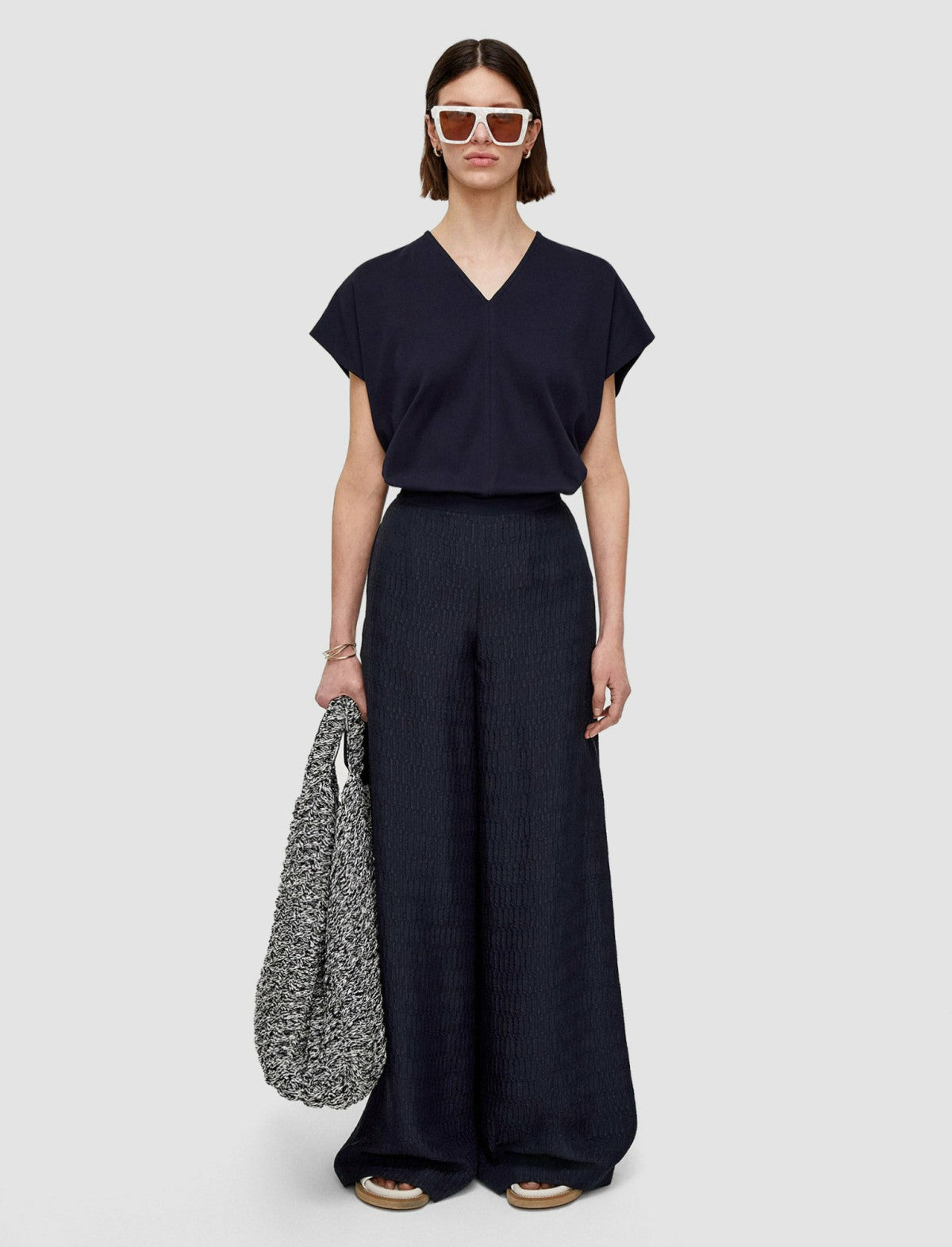 JOSEPH Fashion Women Gibellina Mawn Trousers Navy