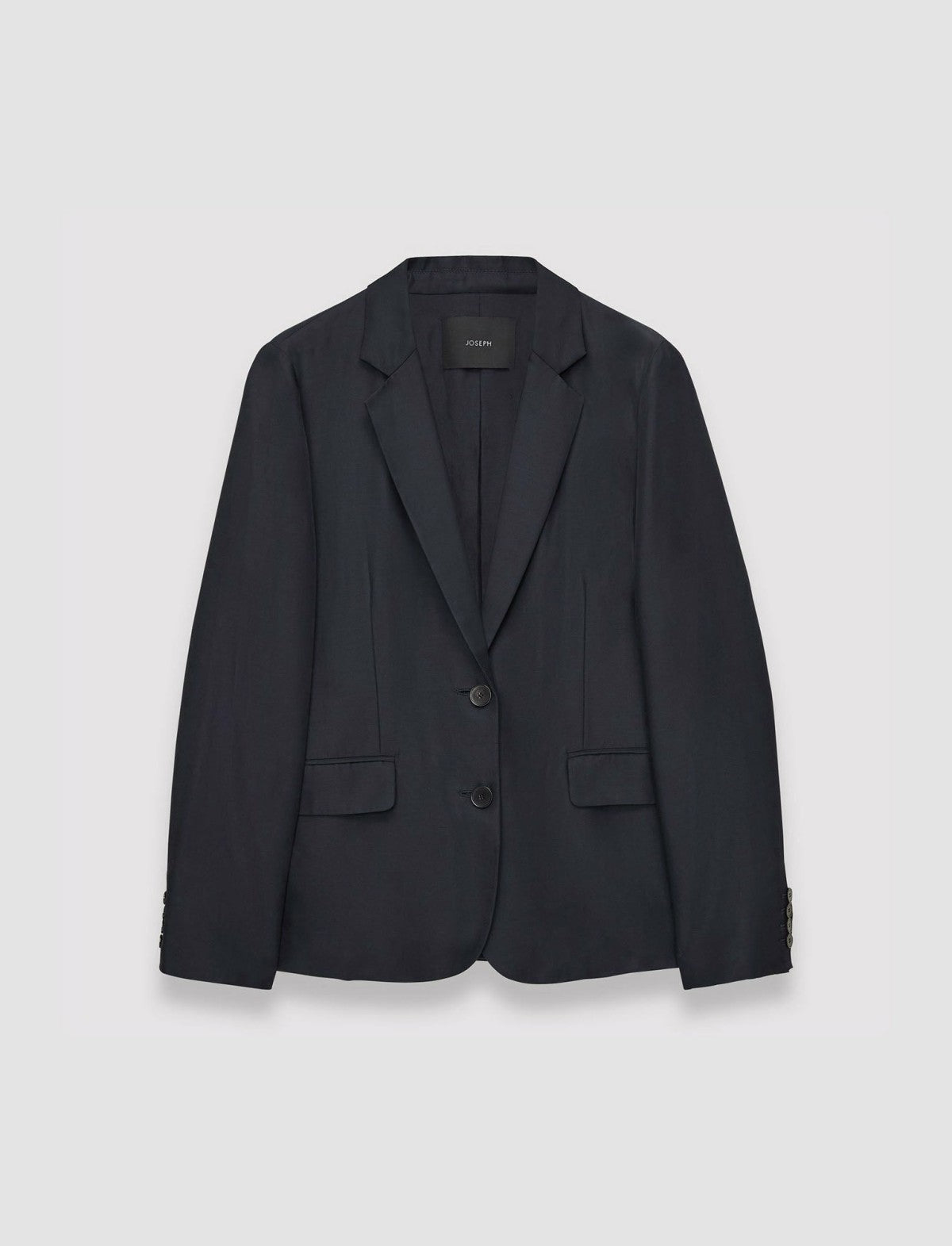 JOSEPH Fashion Women Soft Cotton Silk Belmore Jacket Navy