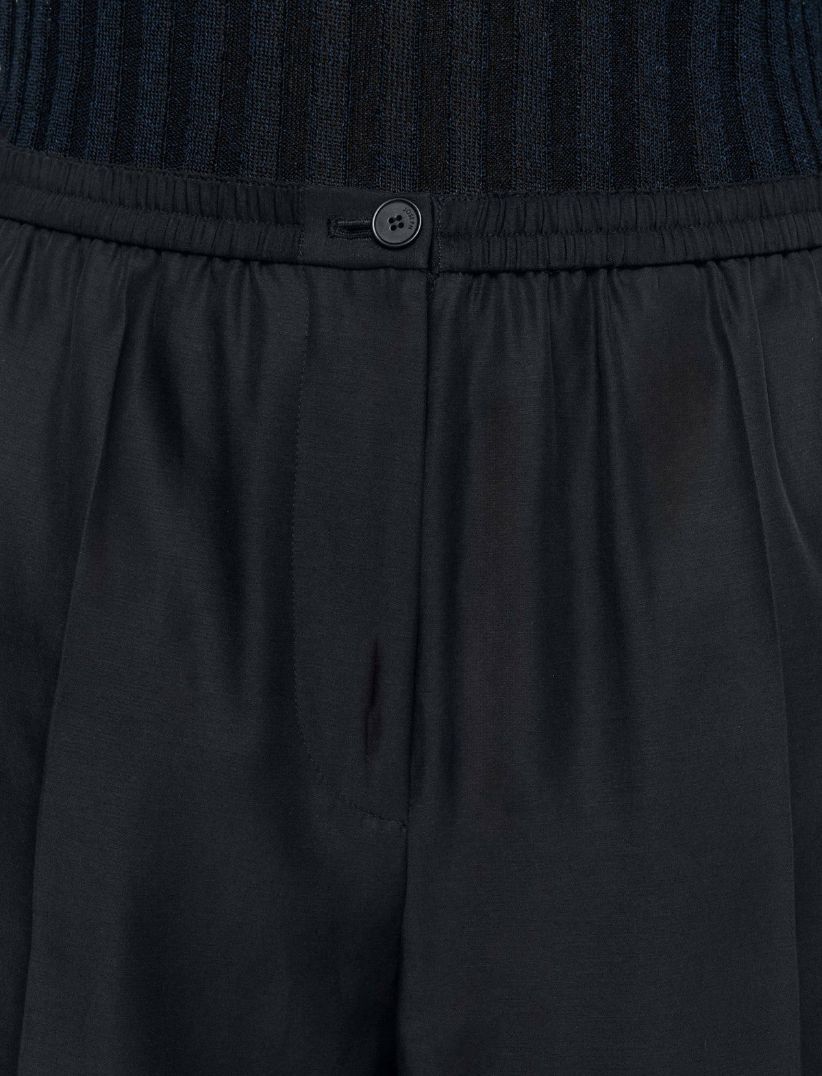 JOSEPH Fashion Women Taio Soft Cotton Silk Trousers Navy