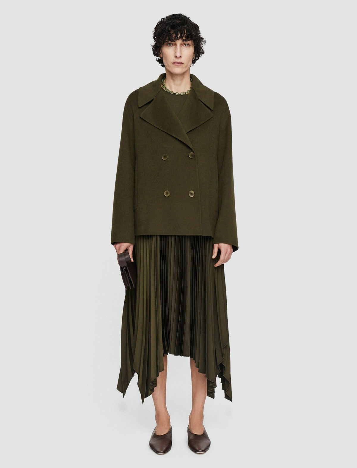 JOSEPH Fashion Women Gilkes Light Double Face Jacket Hass Avocado