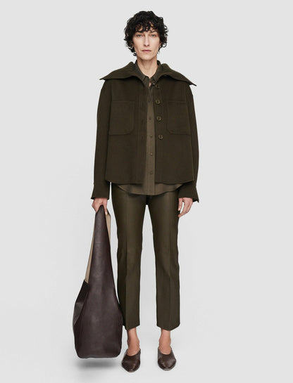 JOSEPH Fashion Women Light Double Face Henri Jacket Hass Avocado