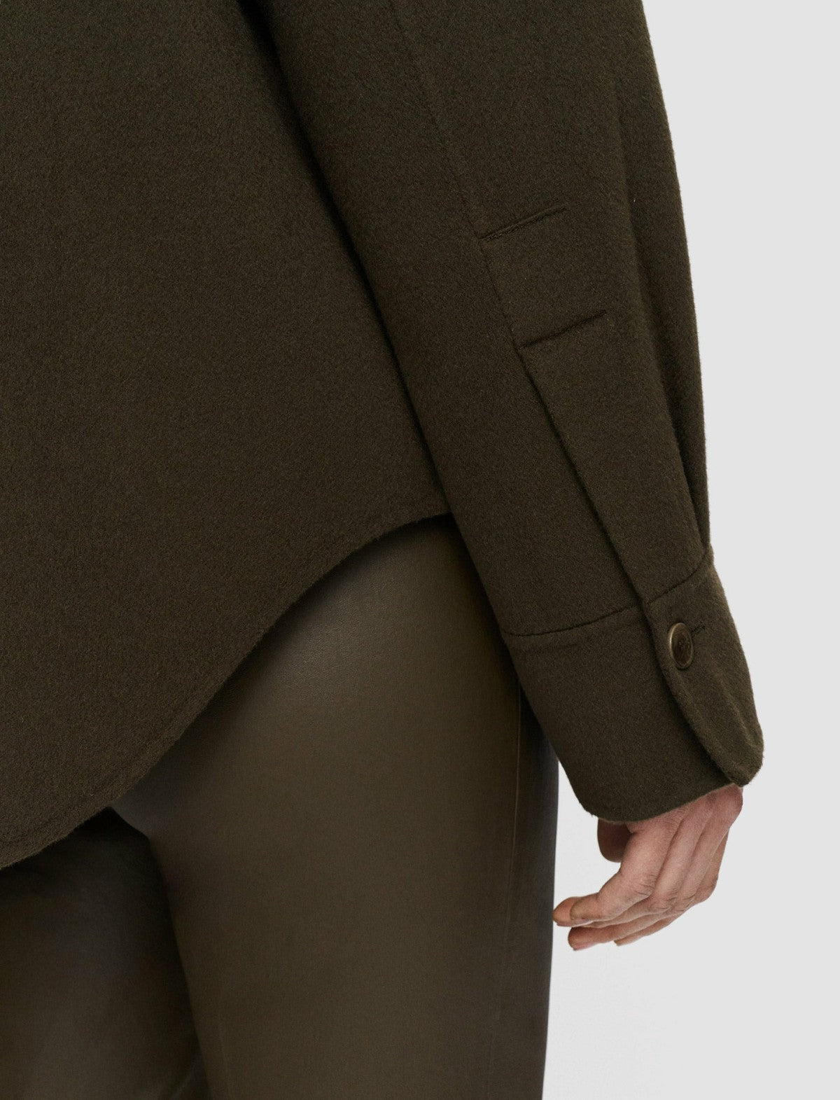 JOSEPH Fashion Women Light Double Face Henri Jacket Hass Avocado