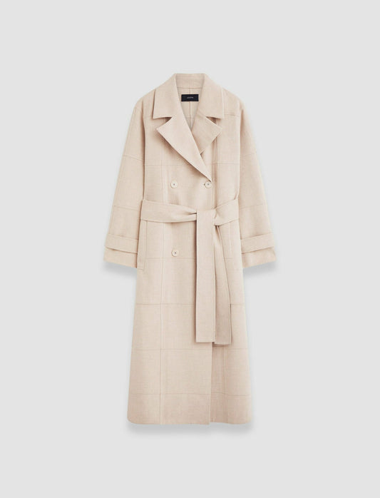 JOSEPH Fashion Women Light Double Face Animation Merton Coat Oat
