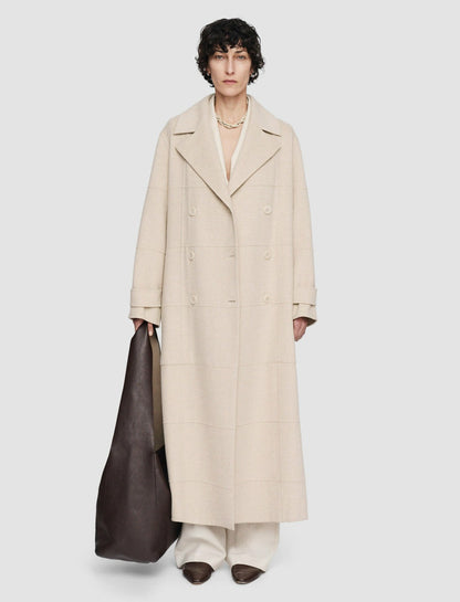 JOSEPH Fashion Women Light Double Face Animation Merton Coat Oat