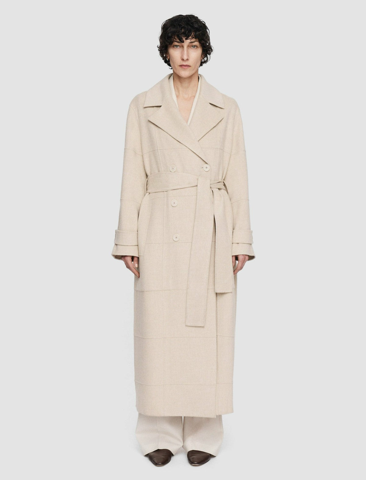 JOSEPH Fashion Women Light Double Face Animation Merton Coat Oat
