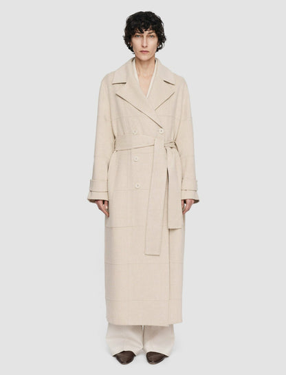 JOSEPH Fashion Women Light Double Face Animation Merton Coat Oat