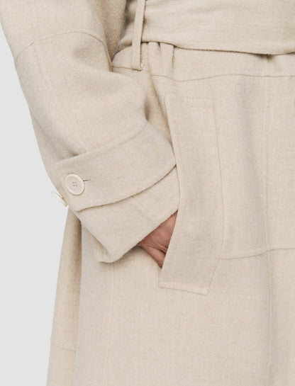 JOSEPH Fashion Women Light Double Face Animation Merton Coat Oat