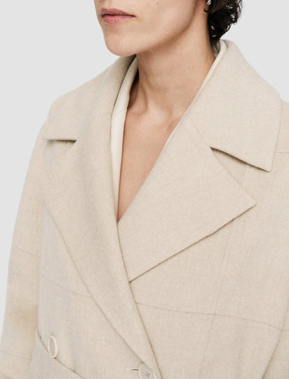 JOSEPH Fashion Women Light Double Face Animation Merton Coat Oat