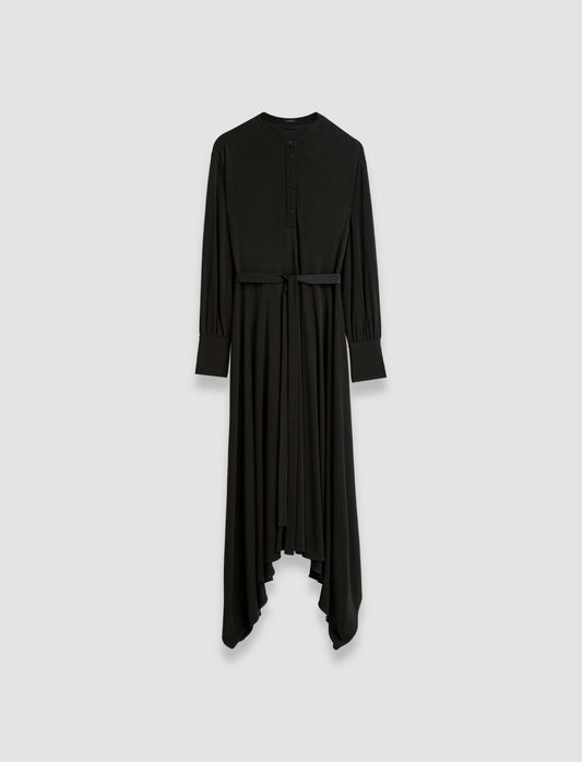 JOSEPH Fashion Women Viscose Jersey Flandre Dress Black
