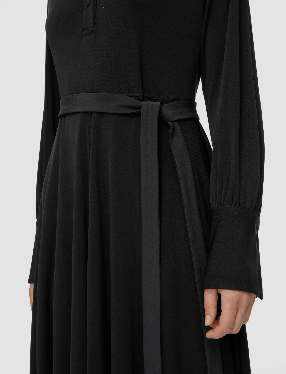 JOSEPH Fashion Women Viscose Jersey Flandre Dress Black