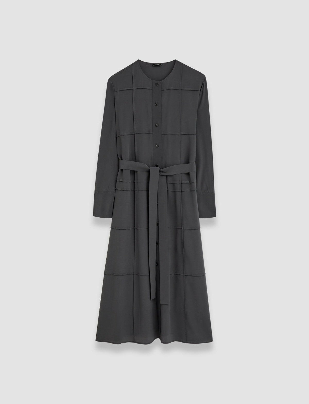 JOSEPH Fashion Women Silk Crepe de Soie Helene Dress Slate