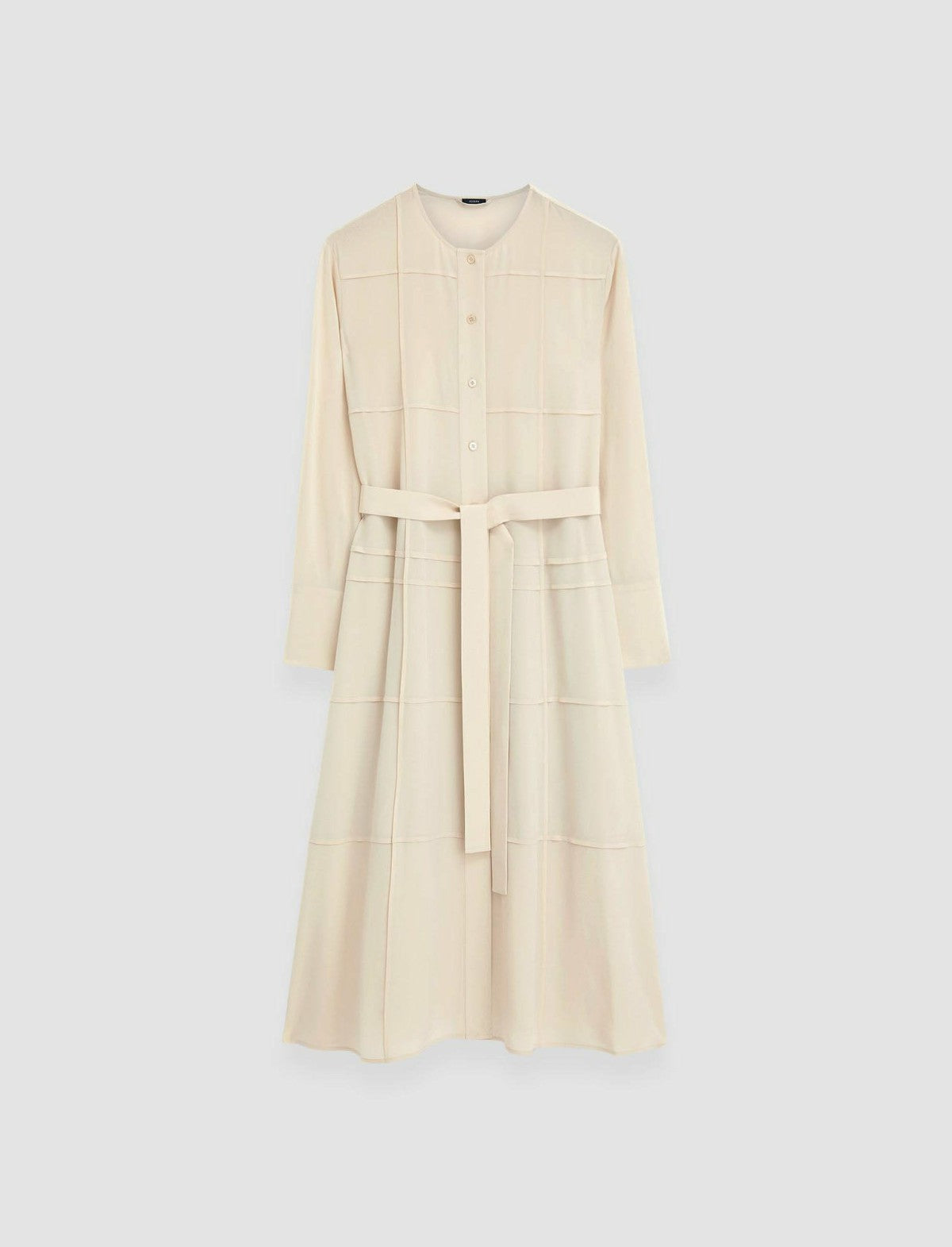 JOSEPH Fashion Women Silk Crepe de Soie Helene Dress Oat