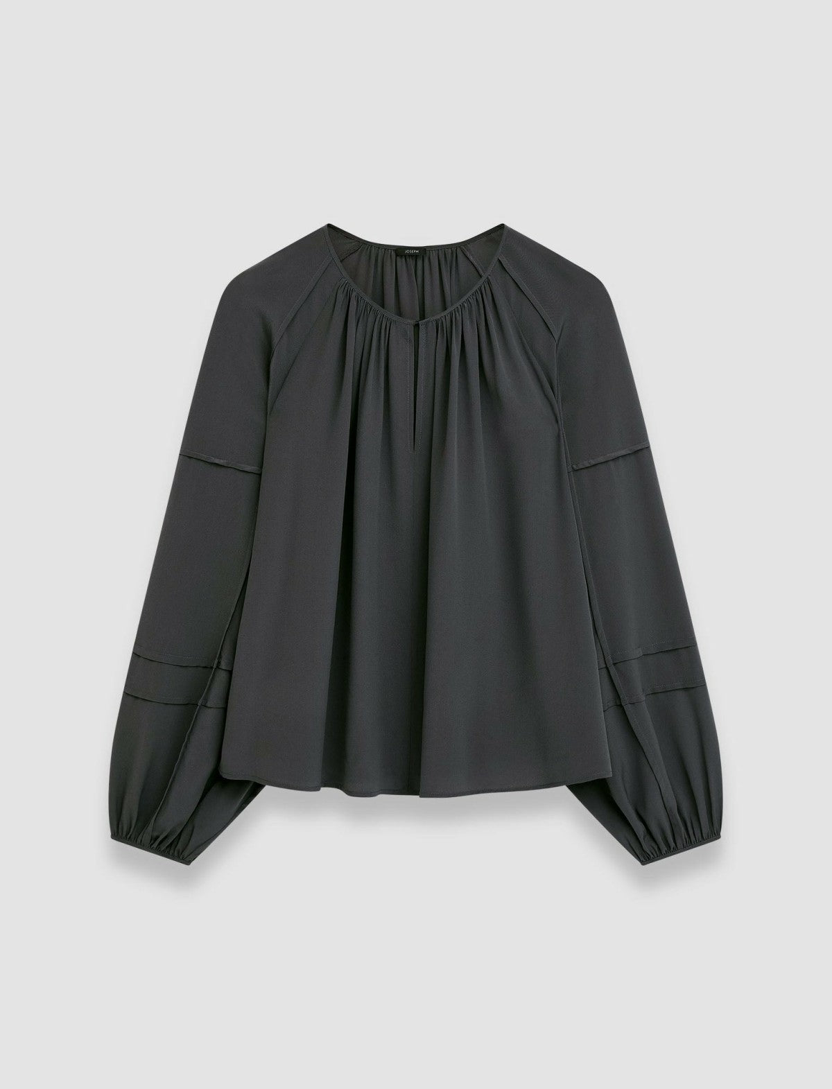 JOSEPH Fashion Women Silk Crepe de Soie Havre Blouse Slate
