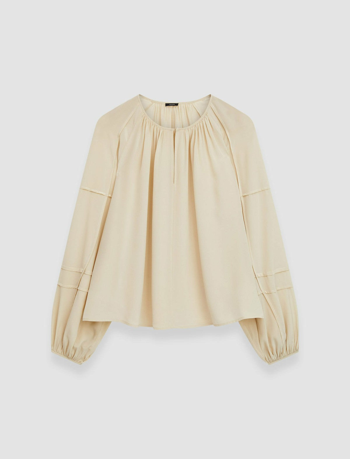 JOSEPH Fashion Women Silk Crepe de Soie Havre Blouse Oat