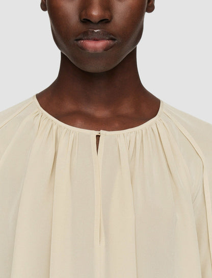 JOSEPH Fashion Women Silk Crepe de Soie Havre Blouse Oat