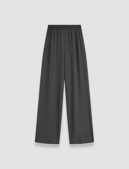 JOSEPH Fashion Women Hulin Crepe de Soie Silk Trousers Slate
