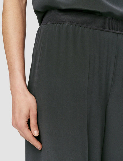 JOSEPH Fashion Women Hulin Crepe de Soie Silk Trousers Slate