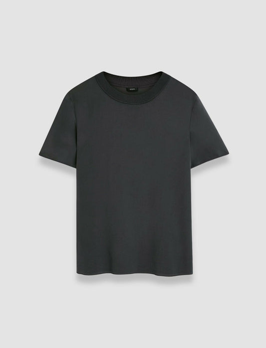 JOSEPH Fashion Women Rubin Crepe de Soie Silk Blouse Slate