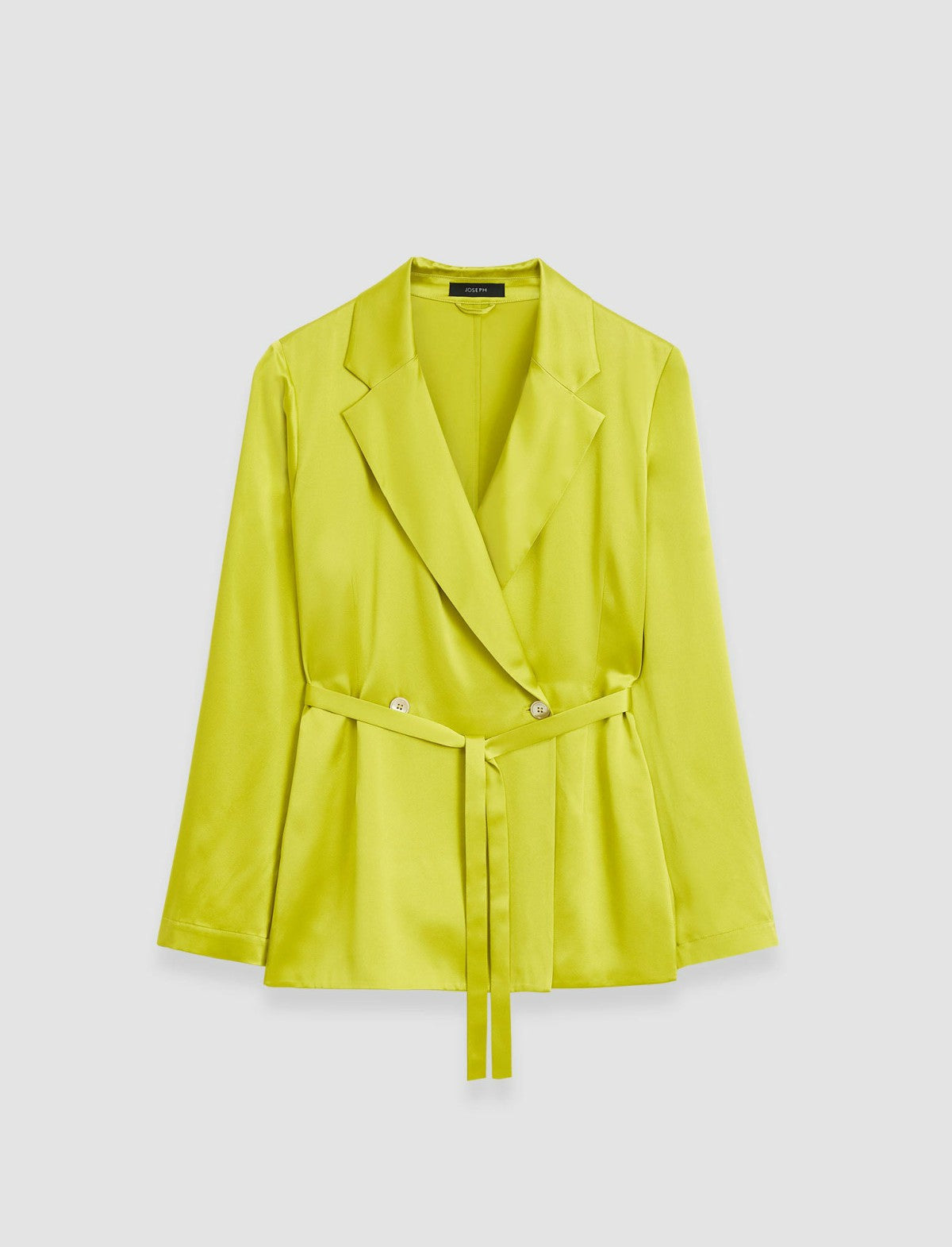 JOSEPH Fashion Women Joubert Silk Satin Jacket Ginkgo