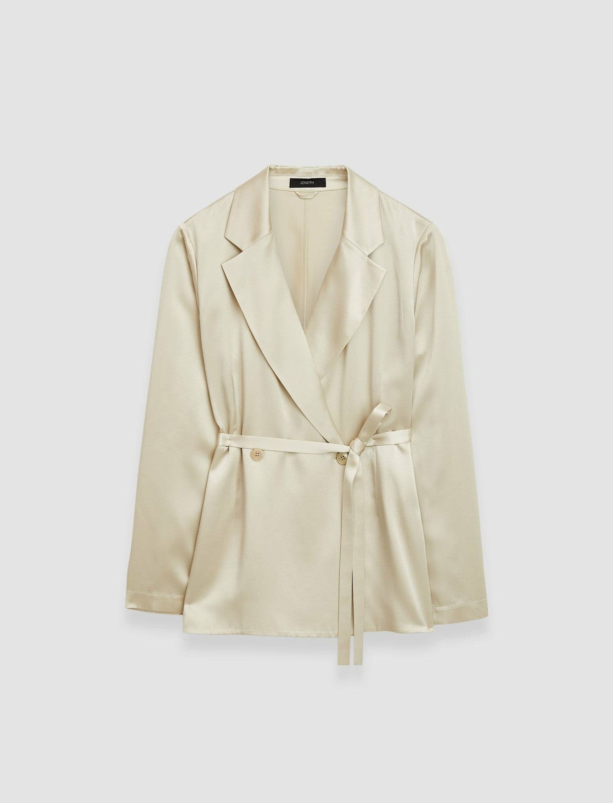 JOSEPH Fashion Women Joubert Silk Satin Jacket Oat