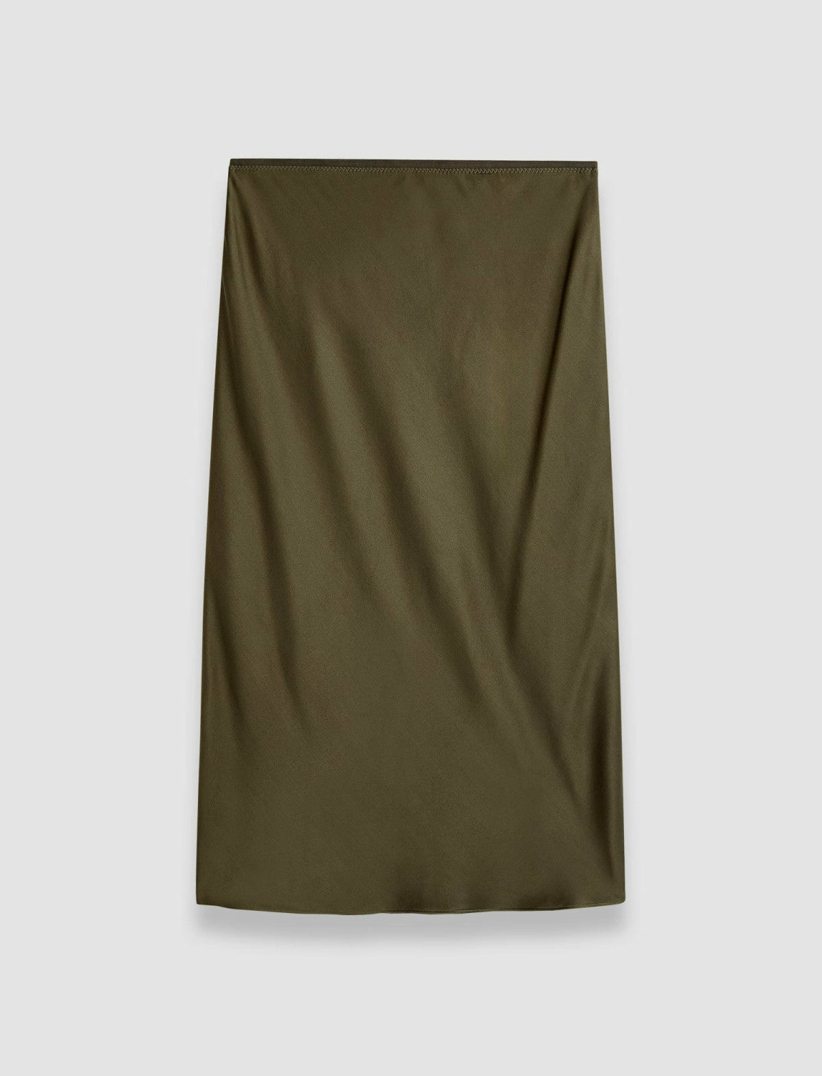 JOSEPH Fashion Women Isaak Silk Satin Skirt Hass Avocado