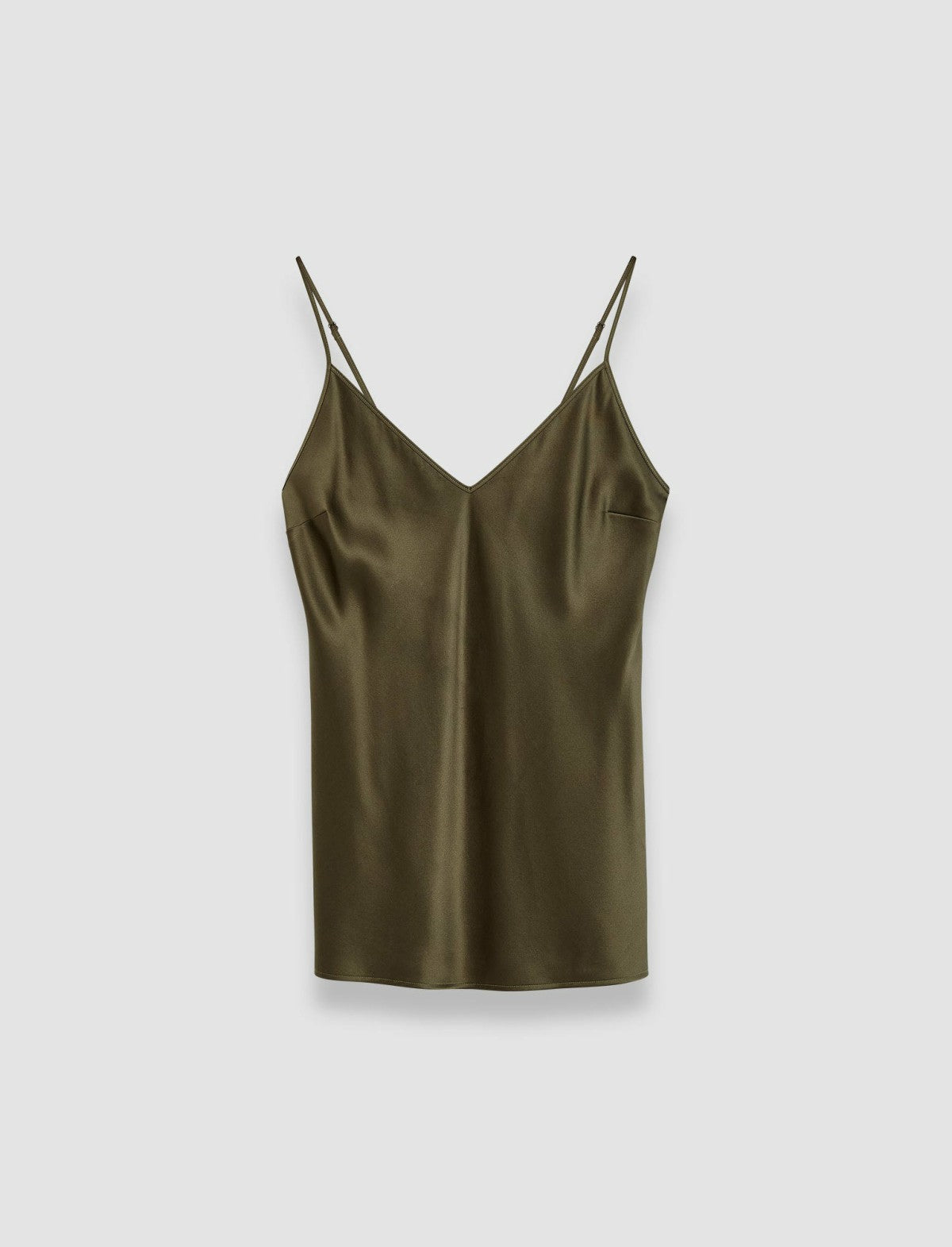 JOSEPH Fashion Women Clea Silk Satin Camisole Hass Avocado