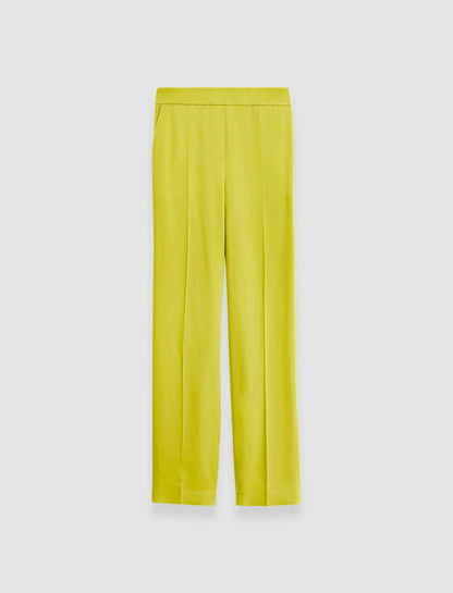 JOSEPH Fashion Women Tova Silk Satin Trousers Ginkgo