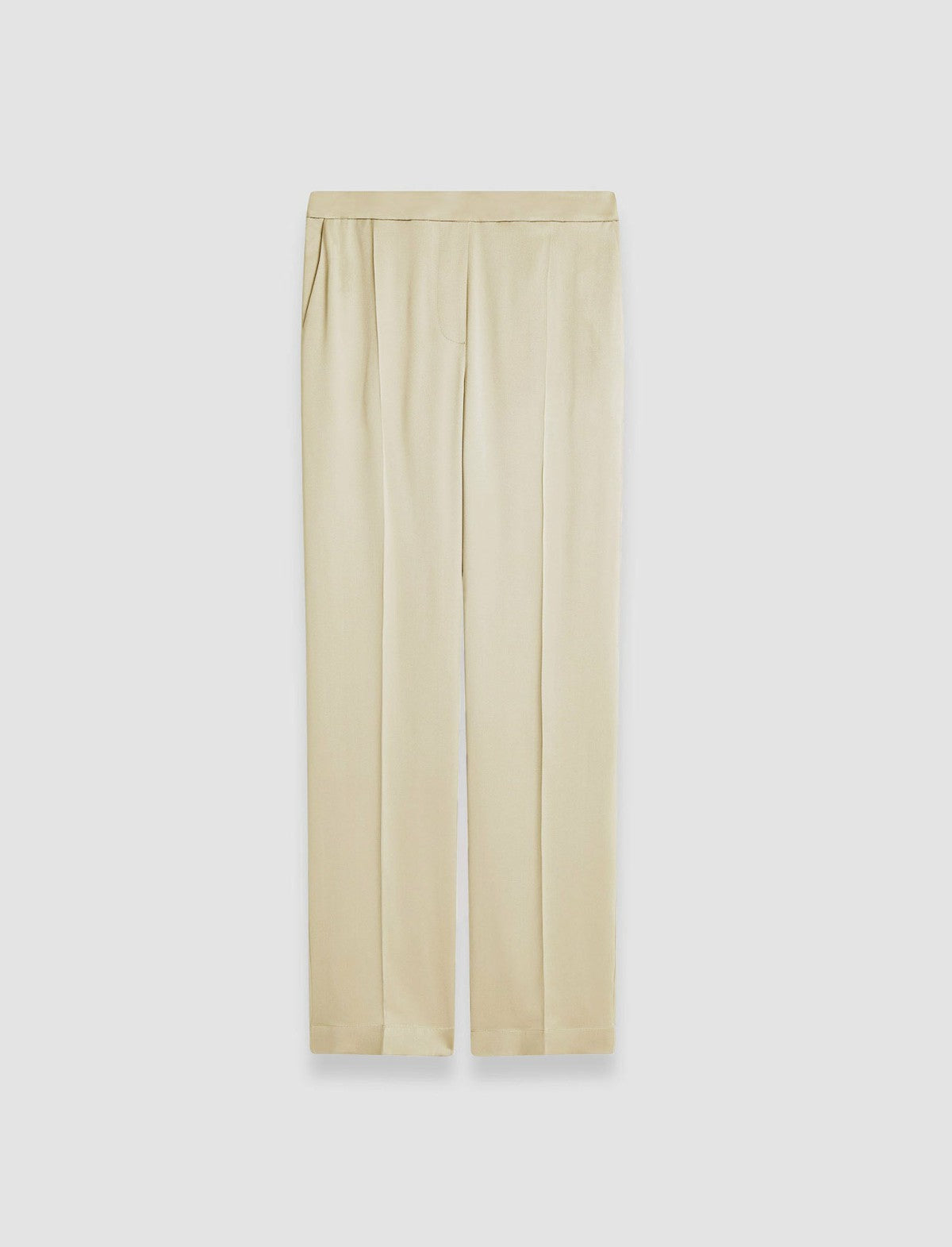 JOSEPH Fashion Women Tova Silk Satin Trousers Oat