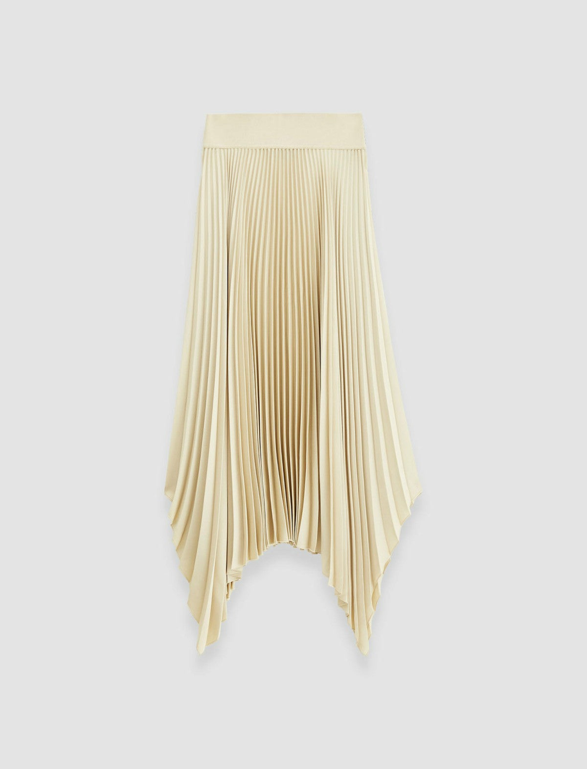 JOSEPH Fashion Women Ade Knit Weave Plissé Skirt Oat