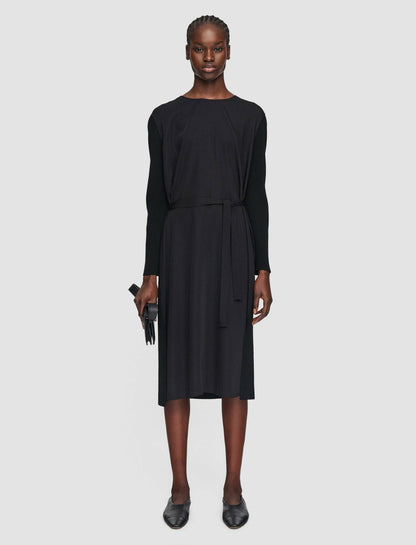 JOSEPH Fashion Women Drapy Cady Didot Dress Black