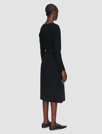 JOSEPH Fashion Women Drapy Cady Didot Dress Black